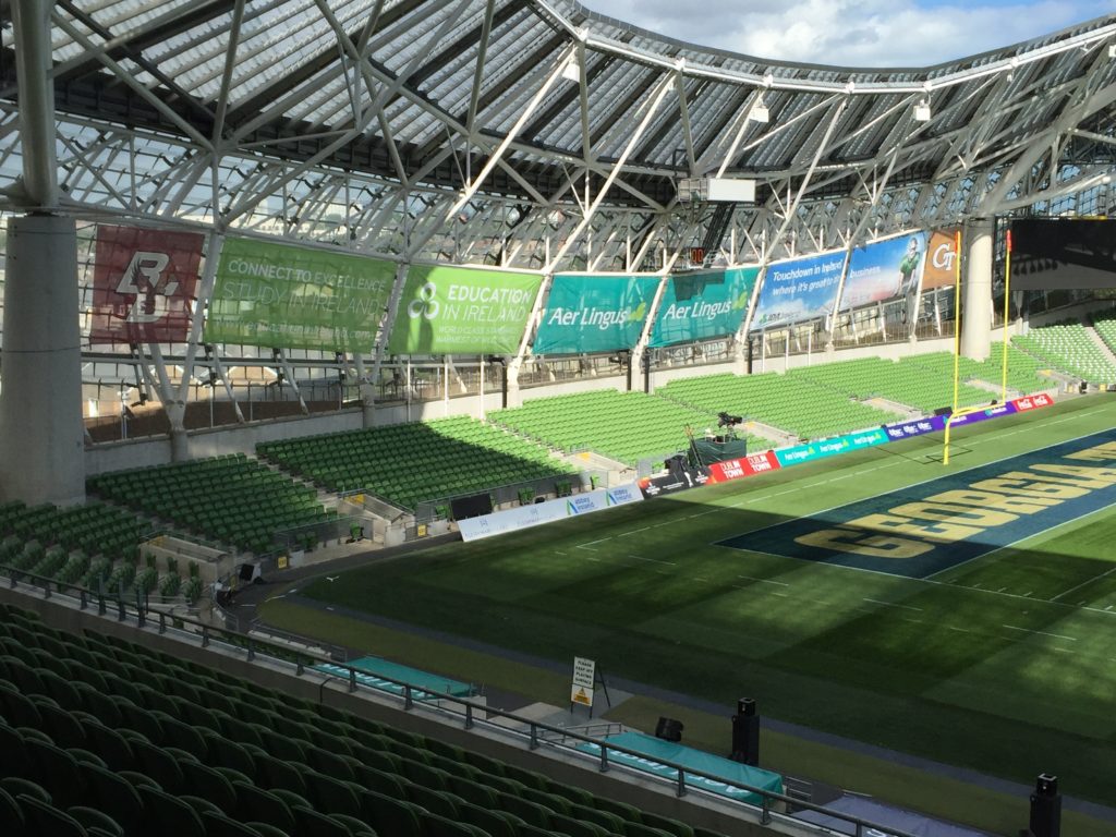 Transforming Spaces – American College Football comes to Dublin