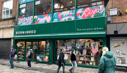 Storefront Signage for Born & Bred