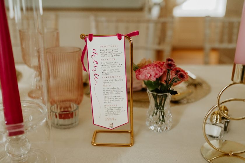 wedding menu