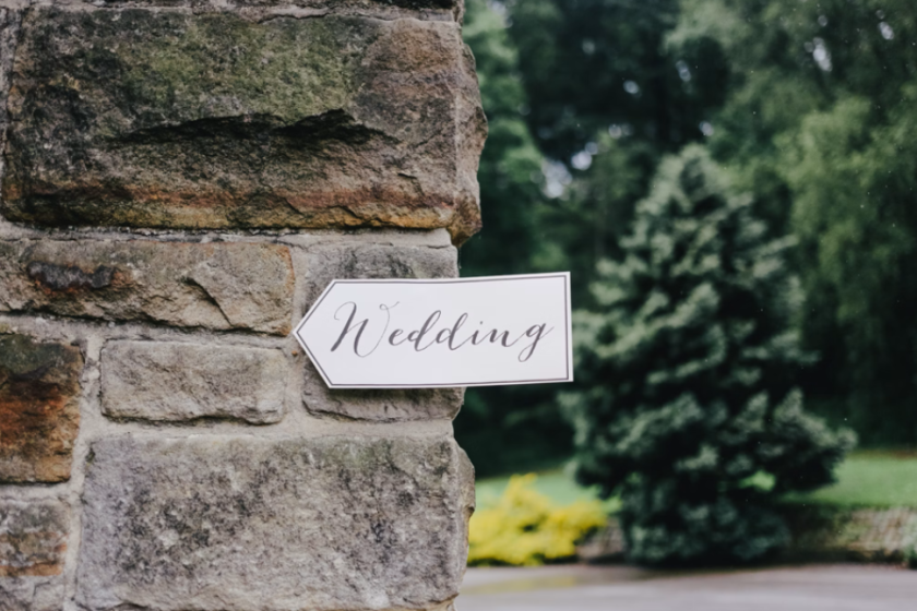 wedding signage