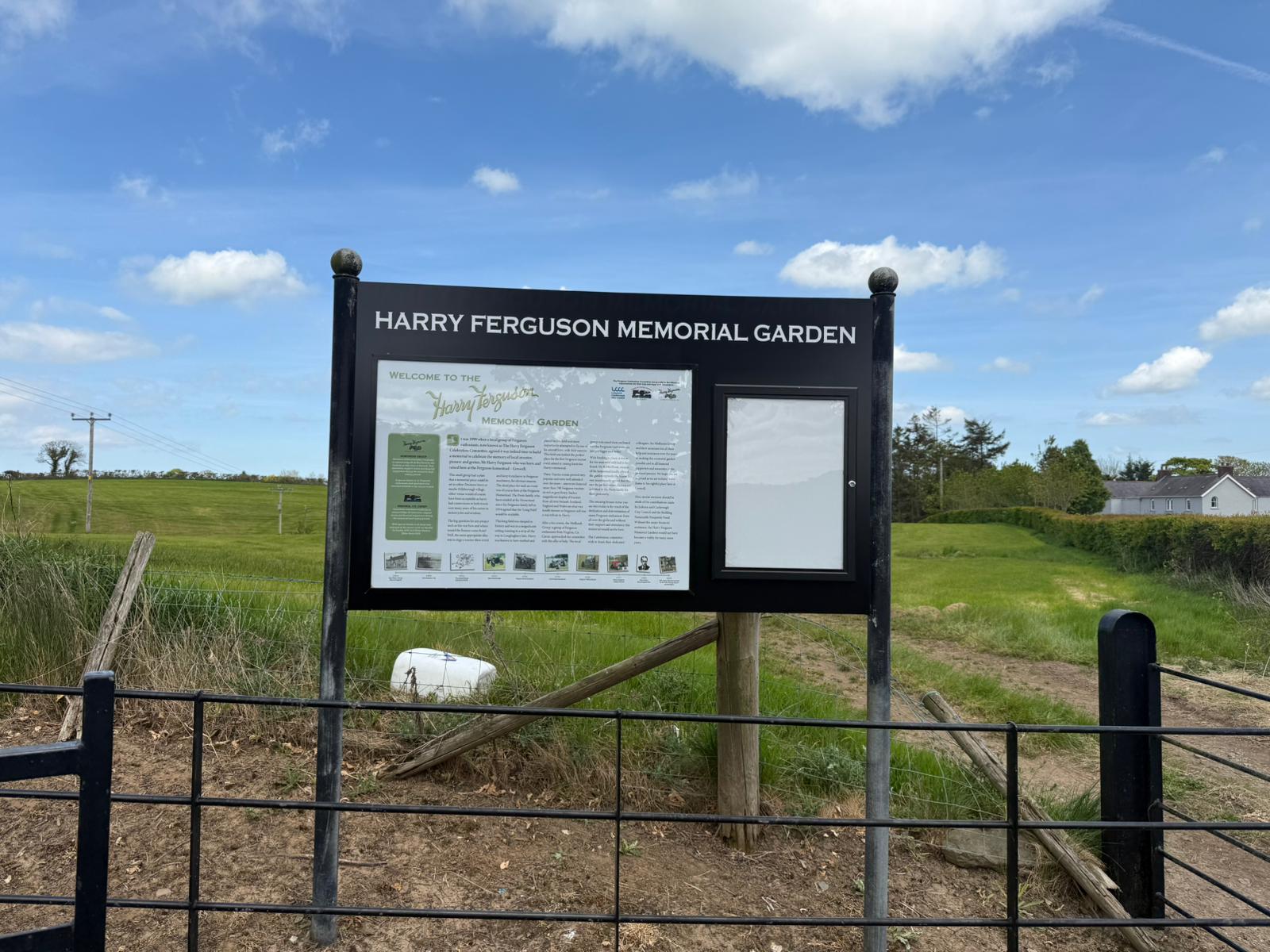 Durable Lectern Signage at Harry Ferguson Memorial Gardens