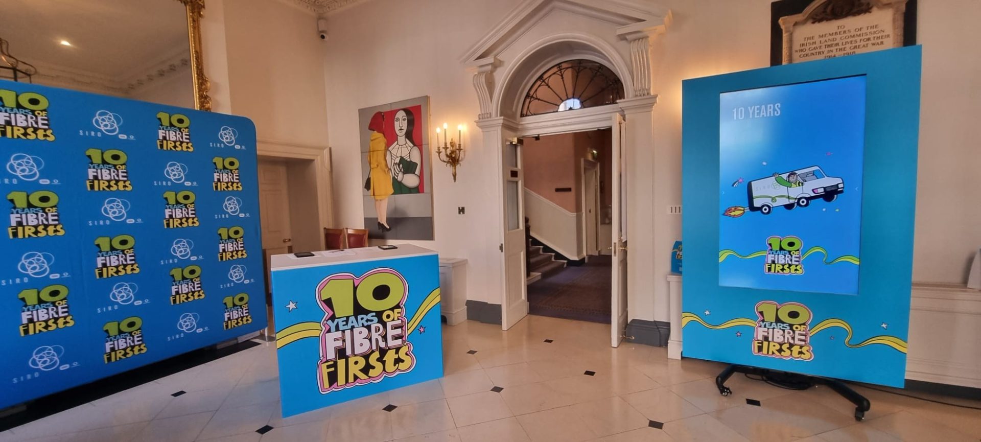 Event Signage for SIRO’s 10-Year Anniversary