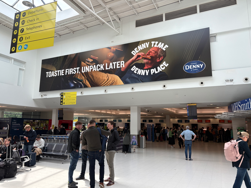 Backlit Banner at Belfast City Airport