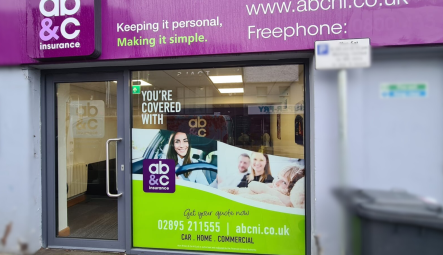 Window Graphics for AB&C Insurance