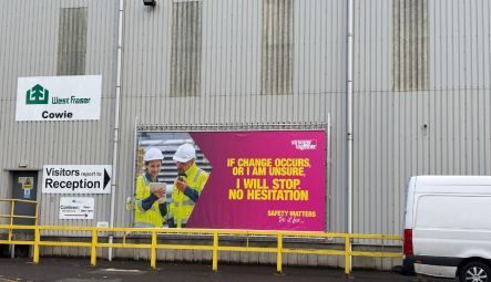 Bannerlift System Installation for West Fraser